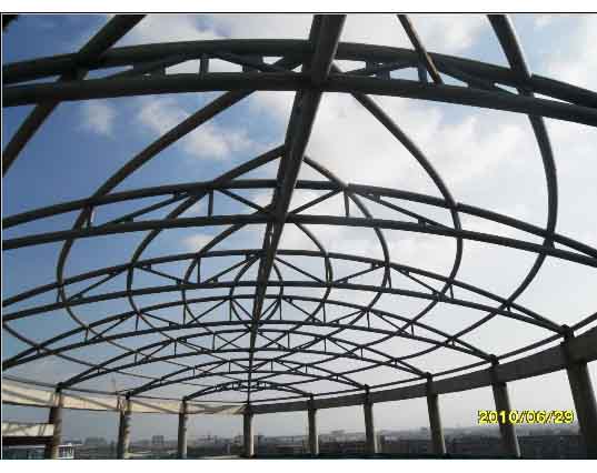 荥阳中煤朔州宾馆管桁架工程